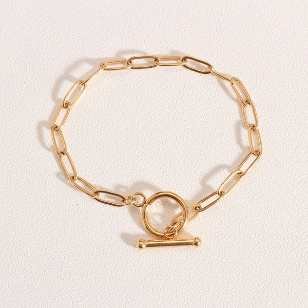 Baroque Retro Minimalist Gold Bracelet