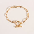 Baroque Retro Minimalist Gold Bracelet