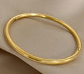 Thick 18K Gold Bracelet with Unique Design (One)