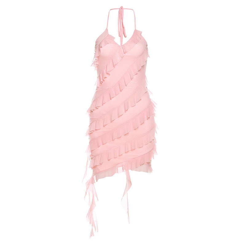 Solid Color Fashion Dress for Women